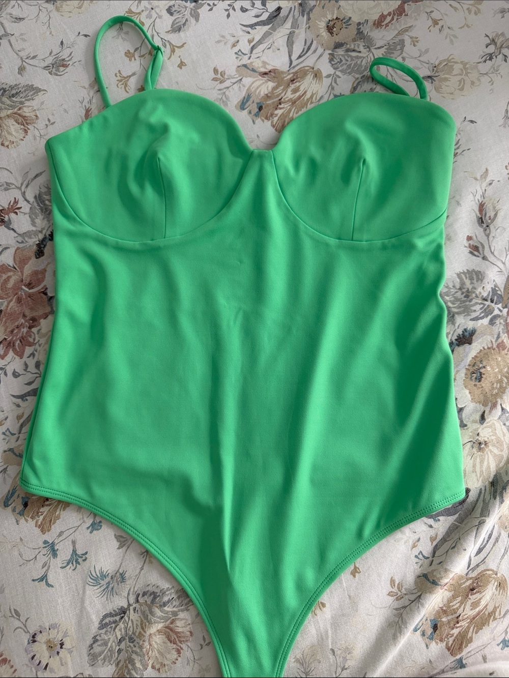 Express Neon Green One-Piece Swimsuit